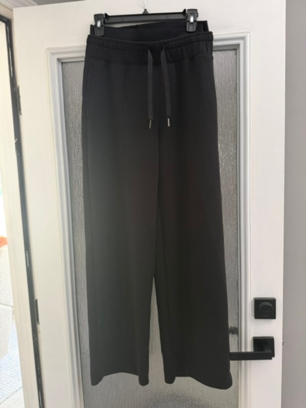 SPANX Women's Black AirEssentials Double Waistband Track Pants Size Medium